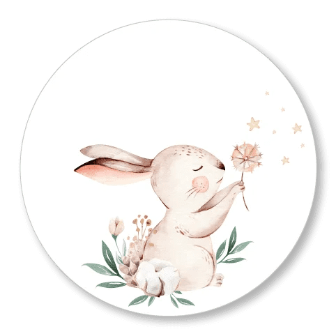 Muurcirkel Konijn Blaasbloem