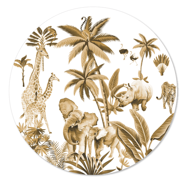 Behangcirkel Vintage Jungle