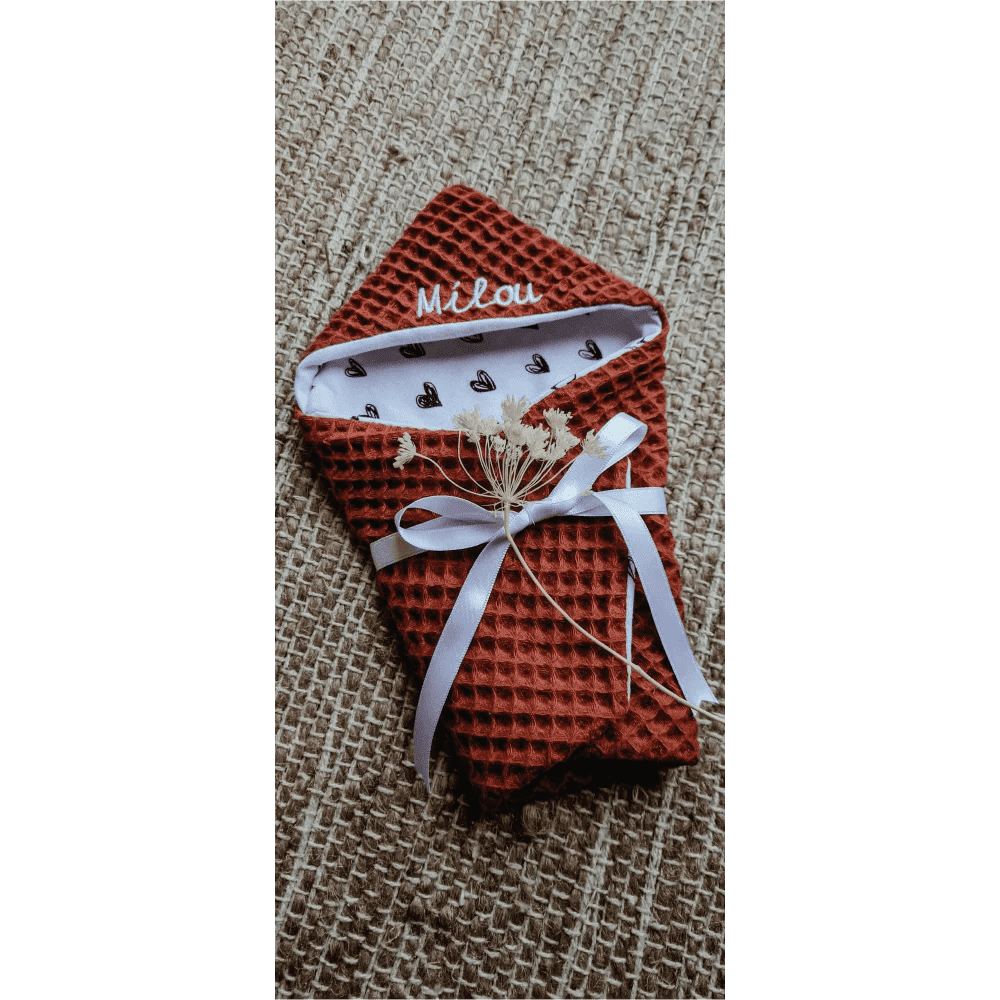 Sterrenkindje afscheid omslagdoek Hartjes - wafelstof