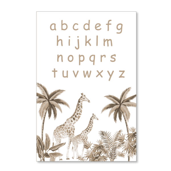 ABC Educatief Vintage taupe Giraffe