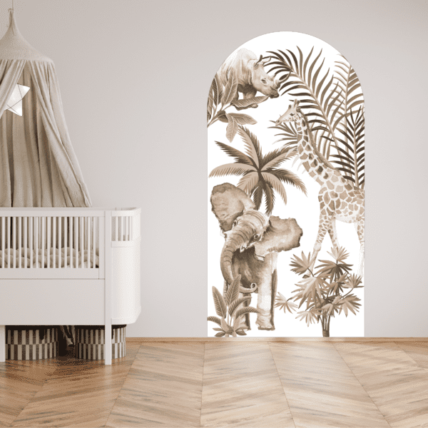 Muurboog jungle vintage taupe