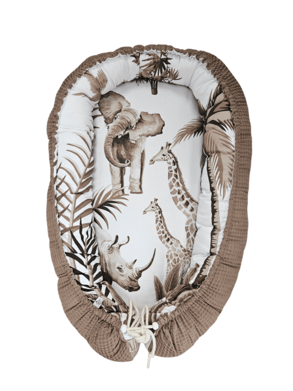 Babynestje jungle vintage taupe